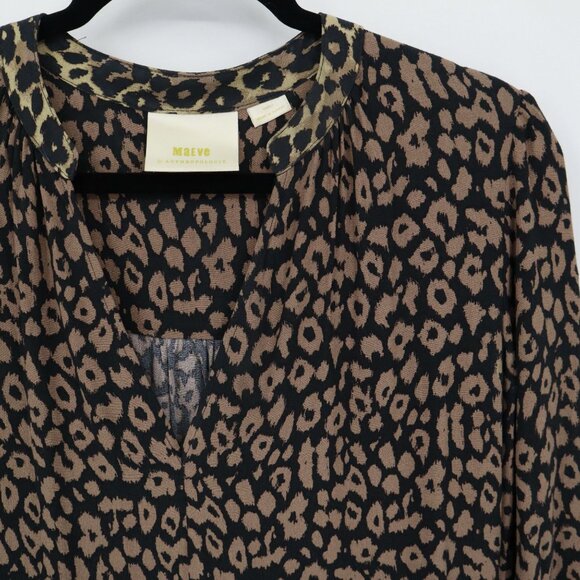 Maeve Juno Dress Womens S Brown Trendy Career Office Wear Animal Print Classic - Picture 10 of 16